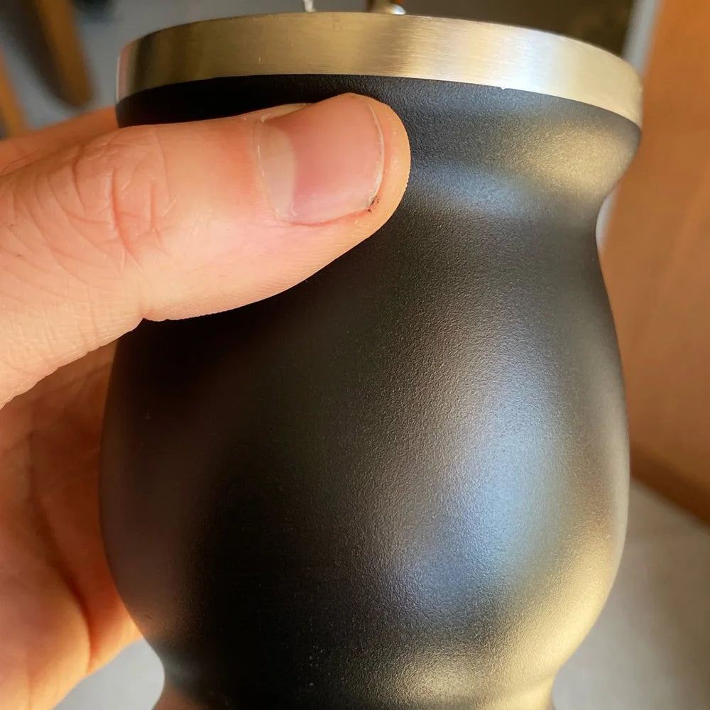 Calebasse en acier inoxydable avec bombilla - Yerba Mate
