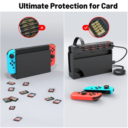 Commutateur de carte de jeu pour Nintendo Switch - Multi lecteur de cartes de jeu