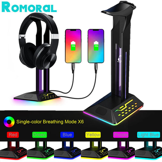 Support de casque gaming RGB - USB