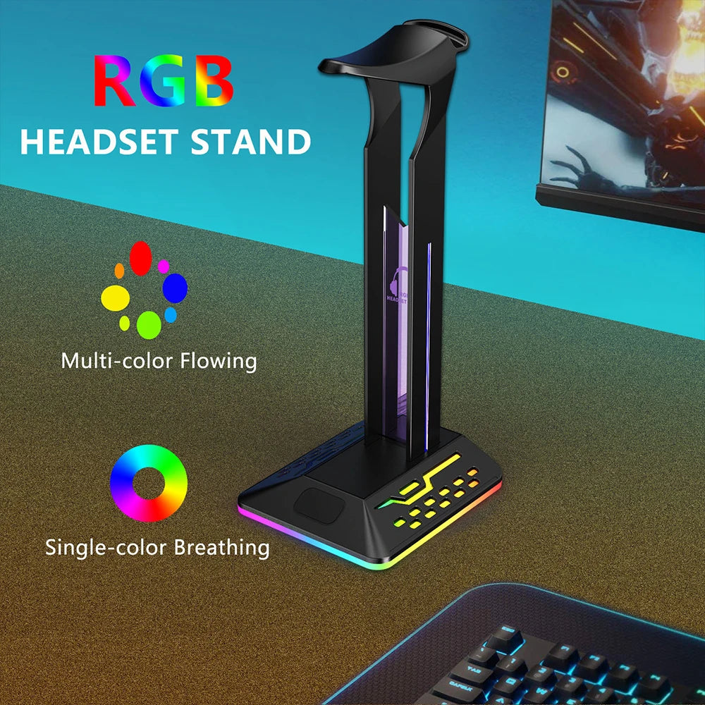 Support de casque gaming RGB - USB