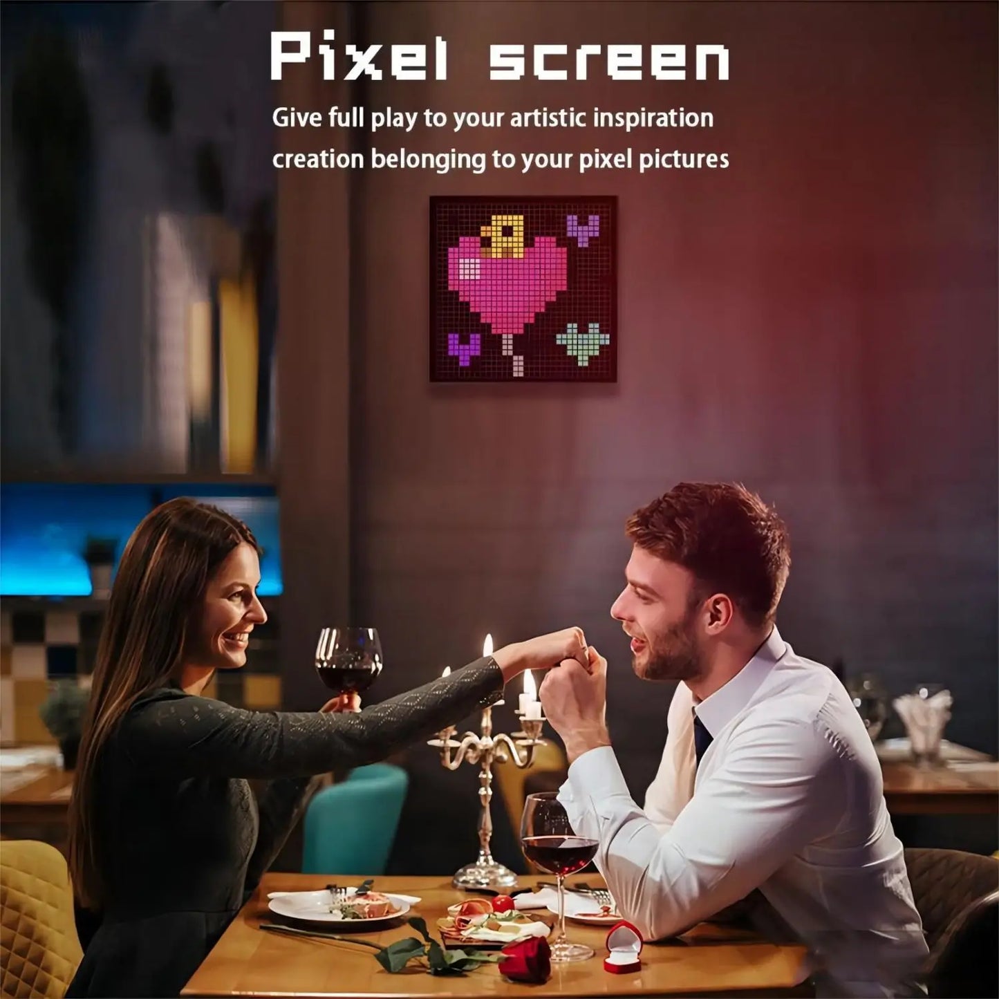 Panneau d'affichage intelligent - Pixel Matrix - Bluetooth, USB, LED RGB