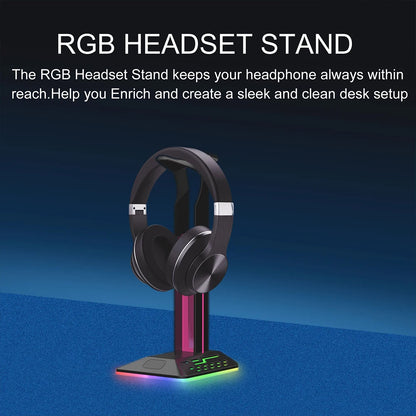 Support de casque gaming RGB - USB