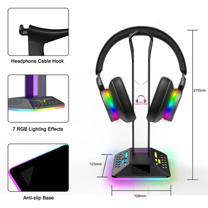 Support de casque gaming RGB - USB