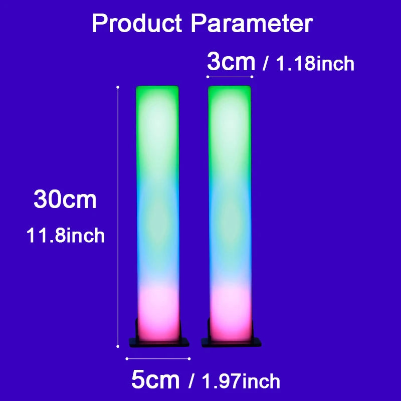 Barres lumineuses intelligentes - LED RGB - USB - Contrôle vocale