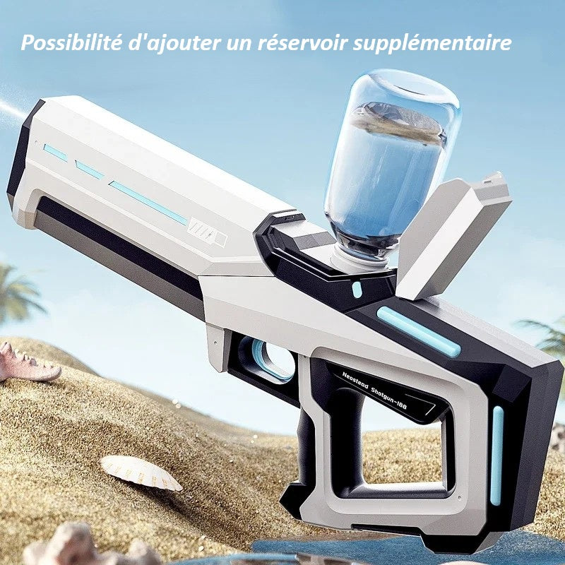 Pistolet à eau alimenté par batterie, doté d'un système de remplissage automatique