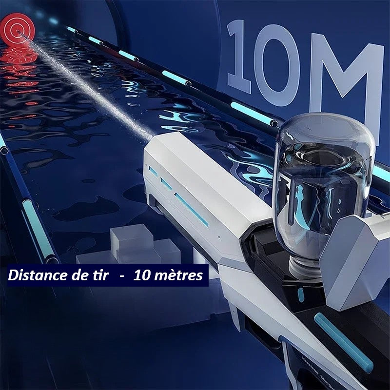 Pistolet à eau alimenté par batterie, doté d'un système de remplissage automatique